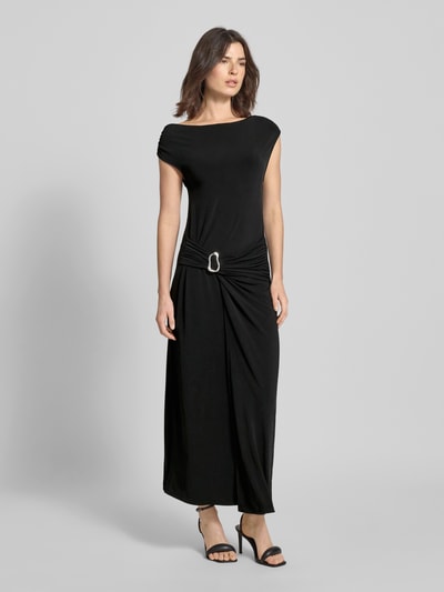 Neo Noir Slim Fit Maxikleid mit Zierschnalle Modell 'Minja' Black 4