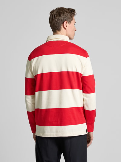 Gant Sweatshirt mit Polokragen Modell 'RUGGER' Rot 5