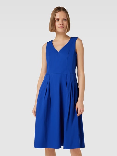 ROBE LÉGÈRE Mini-jurk met V-hals Koningsblauw - 4