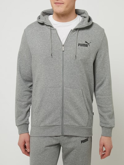 PUMA PERFORMANCE Regular fit sweatjack met capuchon Middengrijs gemêleerd - 4