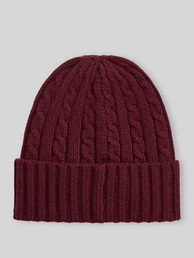 Lauren Ralph Lauren Muts met brede omslagrand Bordeaux - 2