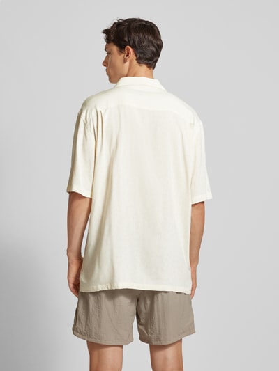 Multiply Apparel Oversized Freizeithemd mit 1/2-Arm Offwhite 5