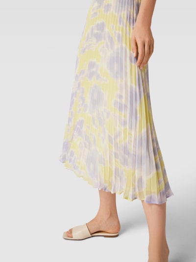 Jake*s Collection Midirok met bloemenmotief Lila - 3