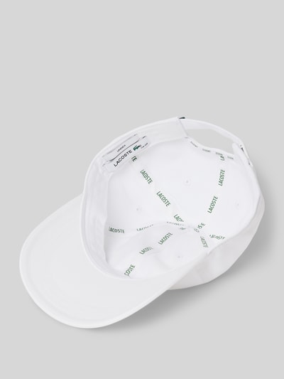 Lacoste Baseballpet met logopatch, model 'CAPS AND HATS' Wit - 2