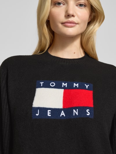 Tommy Jeans Relaxed fit gebreide jurk met wol Zwart - 3