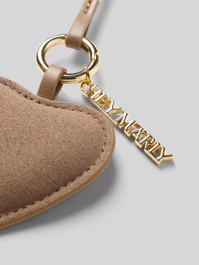 Hey Marly Sleutelhanger met hartvormige charm Taupe - 2