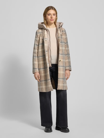 Cinque Mantel mit Kapuze Modell 'MIRACLE' Beige 1