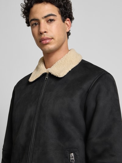 Only & Sons Regular fit bomberjack met kraag van imitatiebont, model 'ROYCE'  - 3