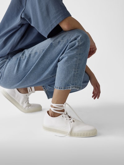 Maison Margiela Sneaker mit Ziernaht Weiß 1