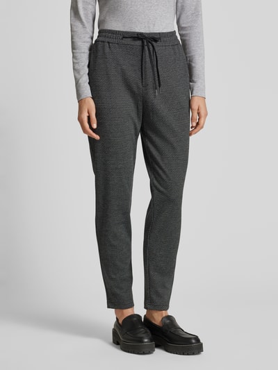 s.Oliver RED LABEL Relaxed Fit Jogpants mit Tunnelzug und Musterung BLACK 4