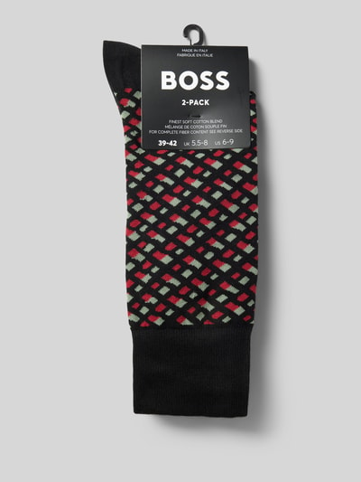 BOSS Socken mit Label-Detail im 2er-Pack Black 3