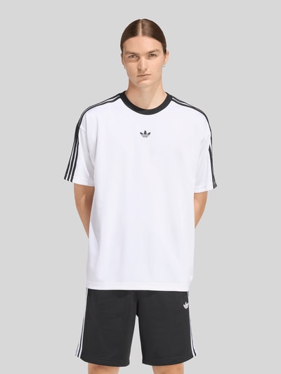 adidas Originals Relaxed Fit T-Shirt Trikot  Weiss 4