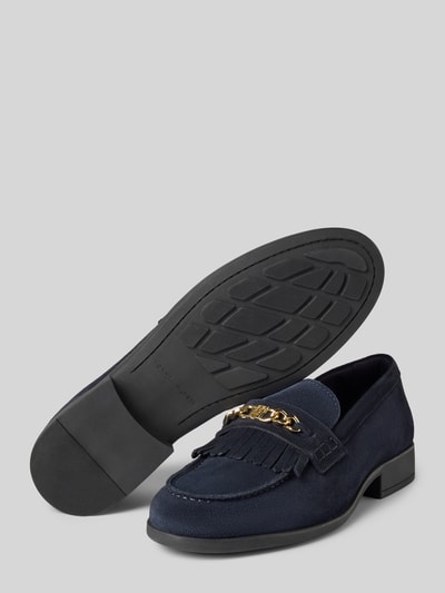 Tommy Hilfiger Slipper aus Wildleder Dunkelblau 4