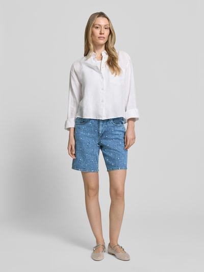 VERO MODA Regular Fit Jeansshorts aus Baumwoll-Mix Modell 'TESS' Jeansblau 1