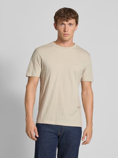 BOSS Orange Regular Fit T-Shirt aus reiner Baumwolle Modell 'TEGOOD' Beige 4