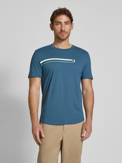 Tom Tailor Denim Regular Fit T-Shirt aus reiner Baumwolle Blau 4