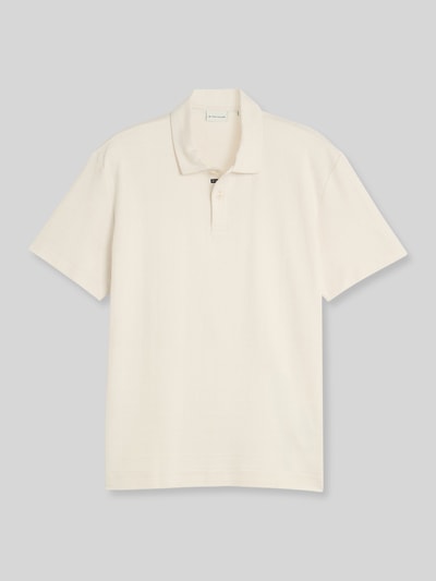 Tom Tailor Regular Fit Poloshirt aus reiner Baumwolle Modell 'structured polo' Weiss 2