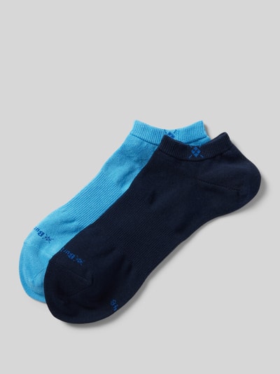 Burlington Sneakersocken mit Logo- und Label-Print im 2er-Pack Blau 1