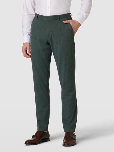 MCNEAL Pantalon met structuurmotief Lindegroen - 4