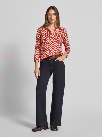 Soyaconcept Longsleeve mit 3/4-Arm Modell 'FELICITY' Koralle 1