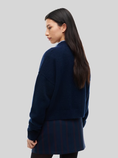 Tommy Jeans Relaxed Fit Strickjacke mit Alpaka- und Woll-Anteil Marine 5
