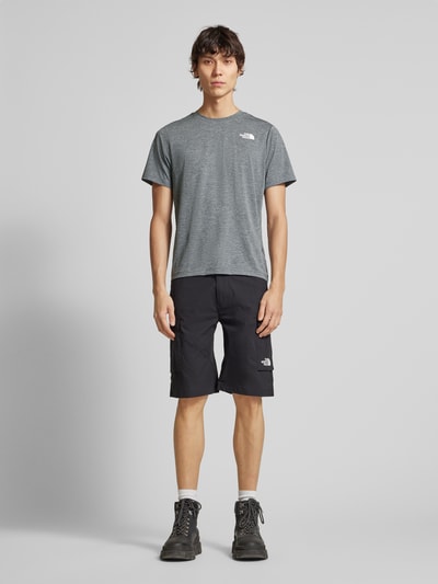 The North Face T-shirt met labelprint Grafiet - 1