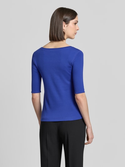Marc Cain T-Shirt in Ripp-Optik mit 1/2-Arm Royal 5