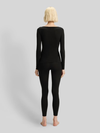 HUGO Slim fit thermo-onderhemd met boothals Zwart - 4