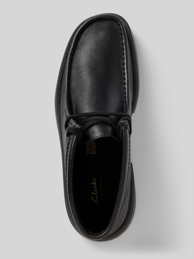 Clarks Schnürschuhe mit strukturierter Sohle Black 3