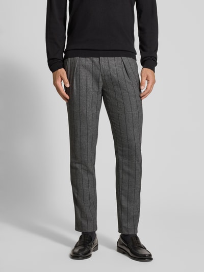 g1920 Stoffen broek met Franse steekzakken, model 'Livio' Middengrijs - 4