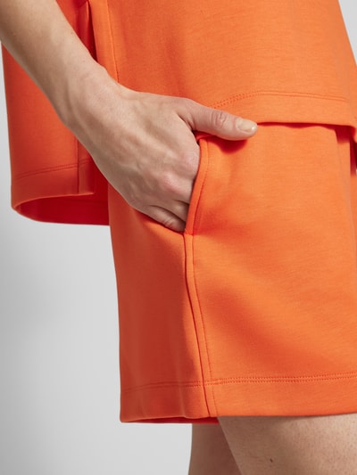 MSCH Copenhagen Sweatshorts met steekzakken opzij, model 'Bessia' Oranje - 3