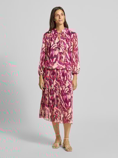 ZABAIONE Midirok in geplooide look, model 'Ela' Fuchsia - 1