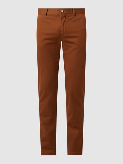 BEN SHERMAN Slim Fit Chino mit Stretch-Anteil  Cognac 2