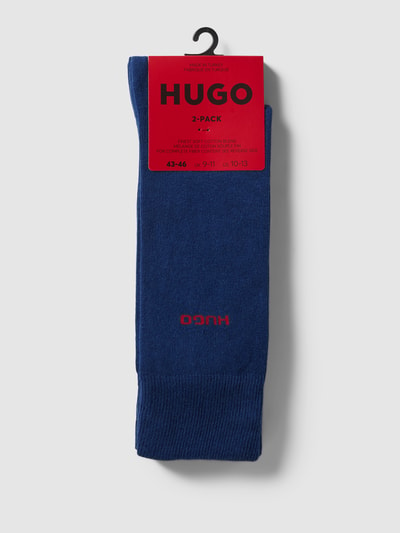 HUGO Socken mit Label-Detail im 2er-Pack Marine 3