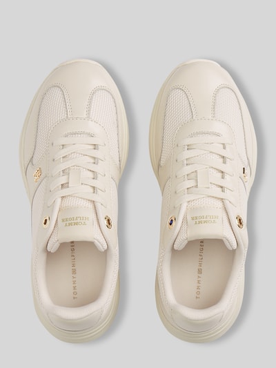 Tommy Hilfiger sneakers van echt leer met logodetails Offwhite - 4