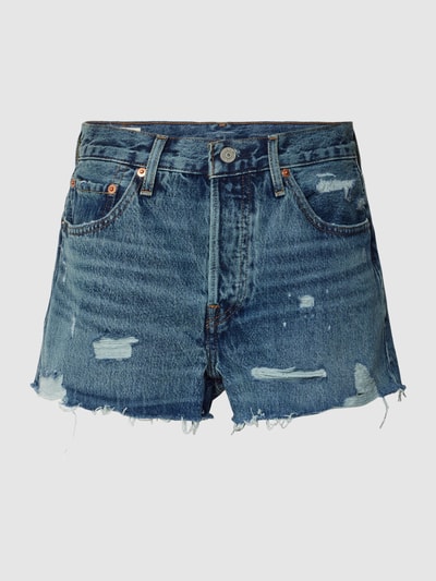 Levi's® Jeansshorts im Destroyed-Look Modell '501® ORIGINAL' Dunkelblau 2