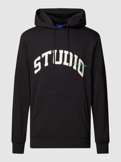 Jack & Jones Hoodie mit Logo-Print Modell 'ORBRINK' Black 2