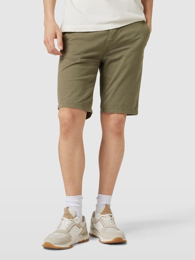 Tom Tailor Slim Fit Chino-Shorts mit Eingrifftaschen Oliv 4