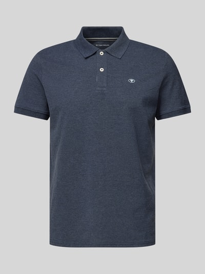 Tom Tailor Regular fit poloshirt met logostitching Marineblauw - 2