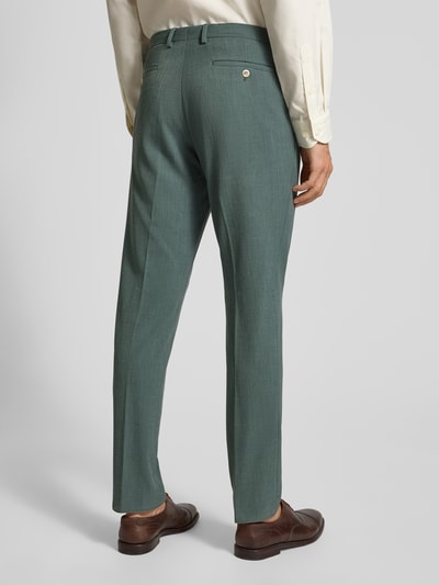 MCNEAL Spodnie do garnituru z fakturowanym wzorem Limonkowy 5