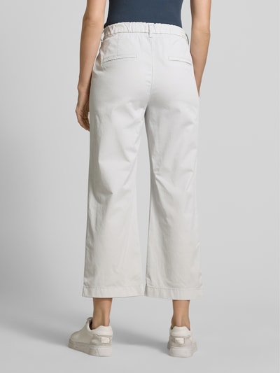 MAC Spodnie capri z lamowanymi kieszeniami z tyłu Jasnoszary 5