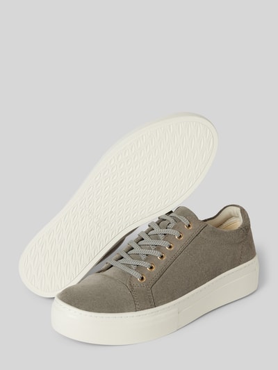 Vagabond Leren sneakers met labeldetail, model 'ZOE' Lichtgrijs - 4