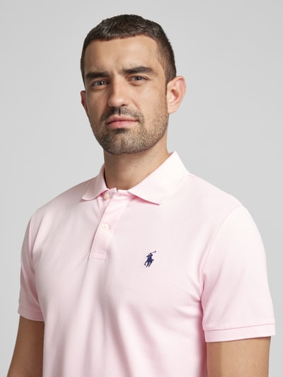 Polo Ralph Lauren Tailored Fit Poloshirt mit Logo-Stitching Pink 3