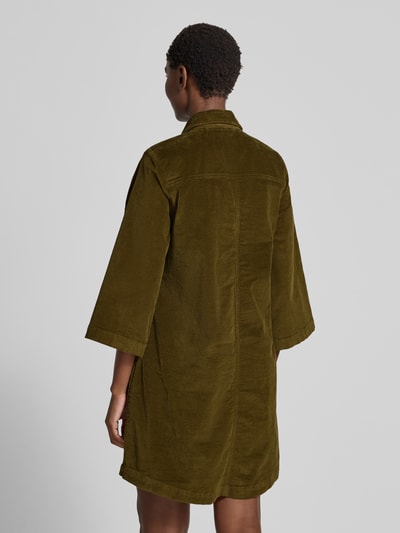 B.Young Knielange overhemdjurk van corduroy, model 'Dasik' Olijfgroen - 5
