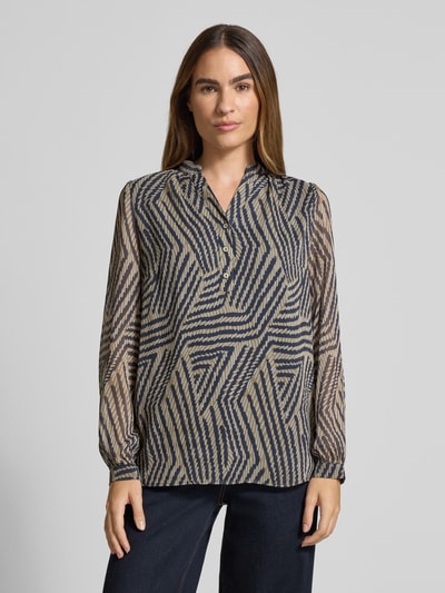 More & More Blouseshirt met V-hals Rietgroen - 4