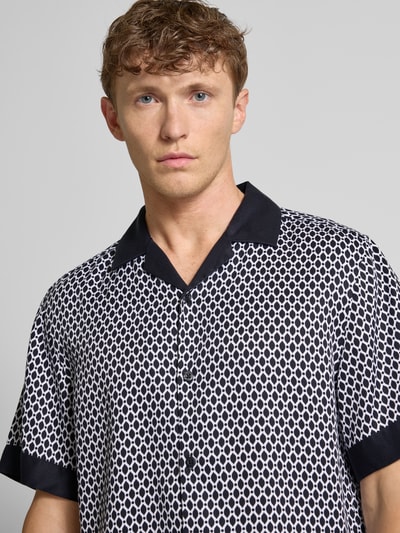 Strellson Regular fit poloshirt van lyocell, model 'CAO' Zwart - 3