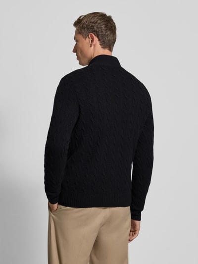 Polo Ralph Lauren Gebreide pullover van een mix van katoen en kasjmier met opstaande kraag Zwart - 5