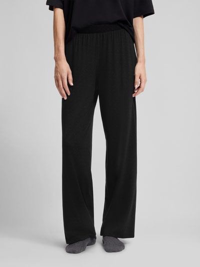 BOSS Relaxed Fit Pyjama-Hose aus Lyocell-Mix Black 4