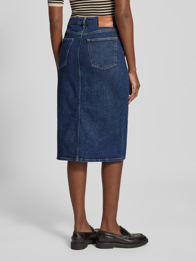 Gant Spódnica jeansowa z listwą guzikową Granatowy 5