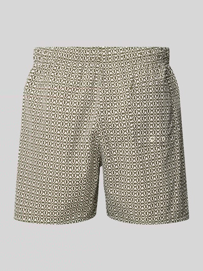 Tommy Hilfiger Regular fit zwembroek met tunnelkoord Olijfgroen - 3